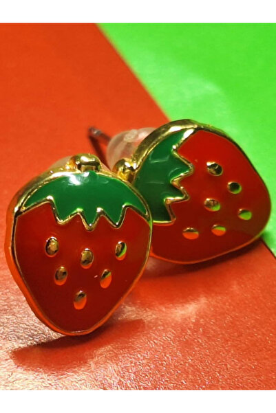 Fuse çilek çelik küpe