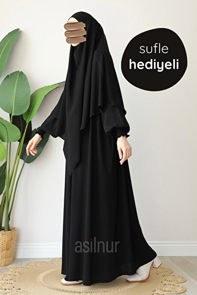 ASİLNUR مجموعة هدايا سوبل أليا فيراس باللون الأسود