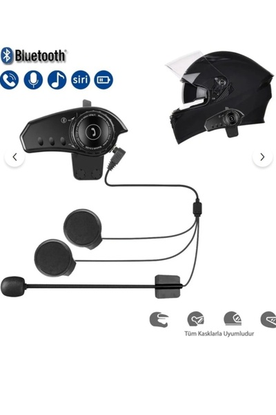Zoli BT35B İki Cihaz Eşleşme Özellikli Rgb Renkli Işıklı Motosiklet Bluetooth Kask Kulaklığı İnterkom