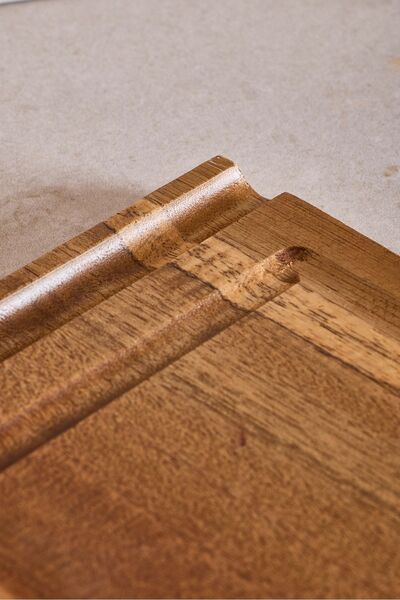 Perotti Acacia Presentation Plate 33X19 cm