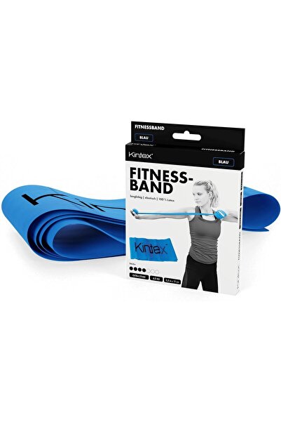 Kıntex شريط اللياقة البدنية وشريط التمرين وشريط المقاومة ونقاط القوة - أزرق