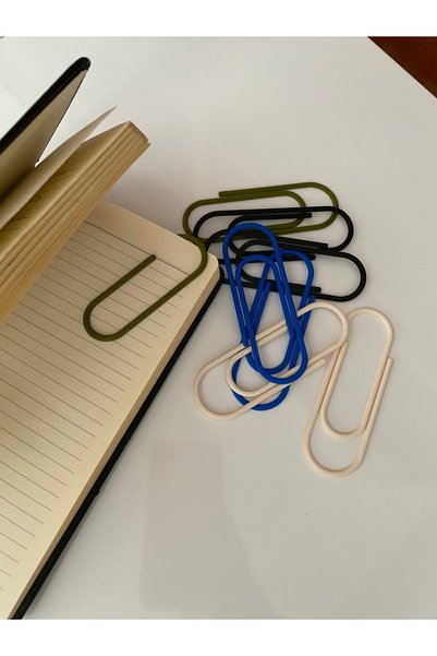 HIZARCI 8-Piece Paperclip Shaped Bookmark Stationery Supplies