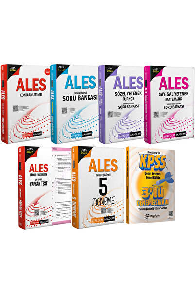 Pegem Akademi Yayıncılık 2026 ALES Mega Set(Konu Anlatımı-Soru Bankası-Sözel ...