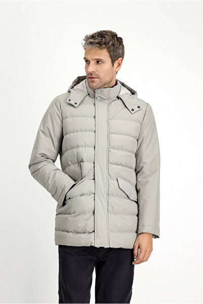 Kiğılı Jachetă sport gonflabilă cu glugă, slim fit