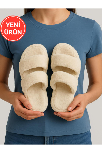 STOCON Plush Fluffy Women's Indoor Slippers Comfortable and Stylish Winter Lightweight Non-Slip Dowry Slippers Stc1144