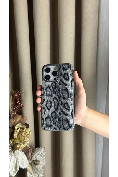 DGN İphone 13 ve İphone 14 Uyumlu Leopar Desenli Premium Kaliteli Telefon Kılıfı