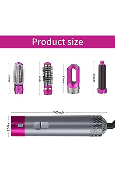 fitto Air Brush, Hair Dryer Brush, 5 in 1 Anion Hair Styler Set
