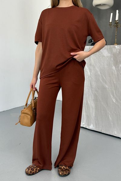 Balenbi Women's Modal Fabric Short Sleeve Tracksuit Set 1098