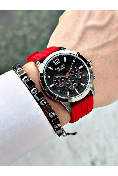 Ferrucci Function FCF03297FS Silikon Kordon Erkek Kol Saati