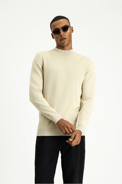 Kiğılı Half Turtleneck Regular Fit Cotton Sweater
