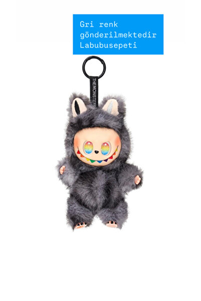 labubu sepeti Gri Labubu oyuncak bebek pelüş oyuncak