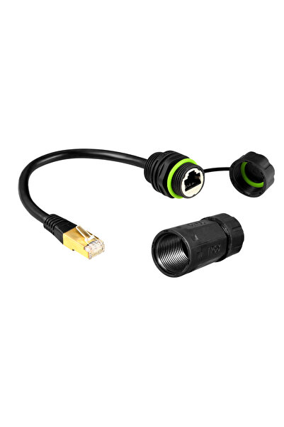 Choice YPM20-CAT6-C02 موصل مقاوم للماء RJ45 8p8c قطعة واحدة، من ذكر إلى أنثى ...