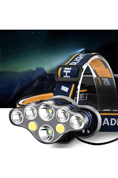 Generic Strong T6 Headlight Outdoor Riding Night Fish Multifunctional Head-Mounted Floodlight Cob Headlight