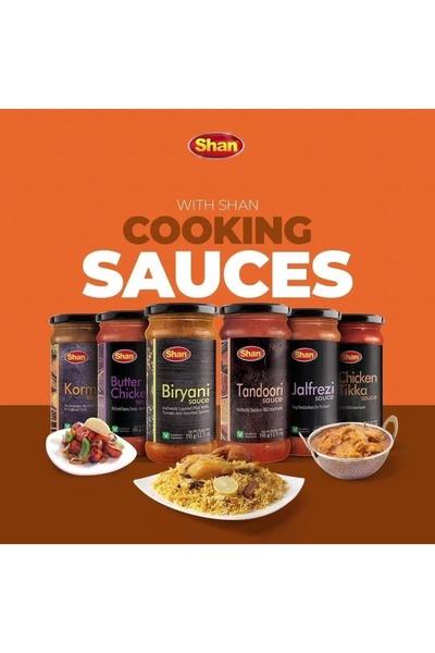 Shan Sindhi Biryani Sauce 350 g Authentic Ready-to-Cook Sauce for Rich & Spicy Biryani Flavor
