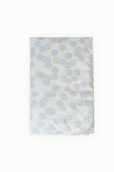 Boumini 100X150 cm Cotton Baby Blanket Double Sided Fiber Filled Polka Dots Coffee