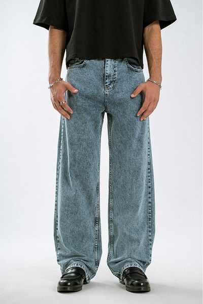 Alux 90's Baggy Iced Blue Men's Jean Pants