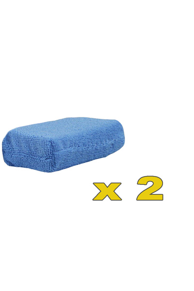 Choice قطعتان من وسادات وضع شمع السيارة من الألياف الدقيقة، إسفنجات تلميع ناع...