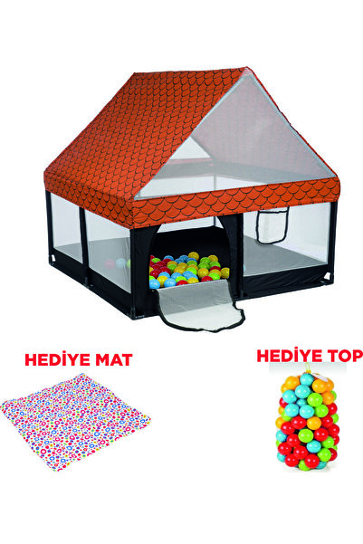 liabebek Lia Icon Oyun Alanı, Oyun Evi Ve Çatılı 120*120 Ebatı Oyun Parkı