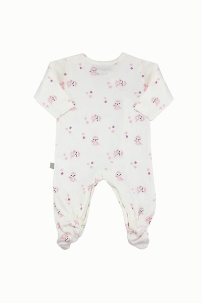 Boumini Baby Jumpsuit with Baby Booties Pink Miskin