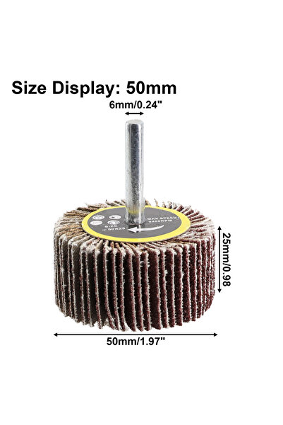 Choice1 قرص صنفرة 50 مم، قطعة واحدة، قرص صنفرة، عجلة طحن، 80 حبيبة، 25/30/40/50 مم، لأداة دوارة، مطحنة كهربائية