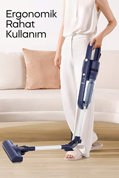 Sinbo SVC-8625 Kablolu Dikey Süpürge Güçlü Emiş Gücü, Sessiz ve Hafif El Süpü...
