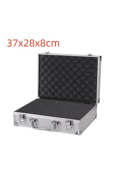 Choice 37x28x8cm ToolBox Portable Aluminum Safety Equipment Toolbox Instrument Case Storage Box Suitcase Im