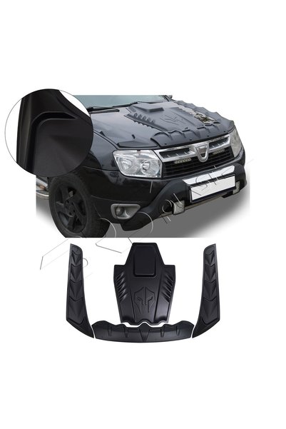 BRSPLAST Dacia Duster Uyumlu 2010-2017 Abs Ön Kaput Scoop Ve Dragon Set 4 Parça