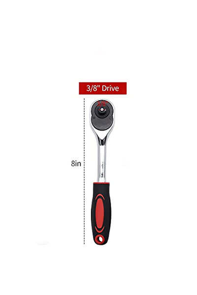 Choice 3-8 Drive Ratchet Handle, Professional Heavy Duty Ratchet Set, Quick-r...