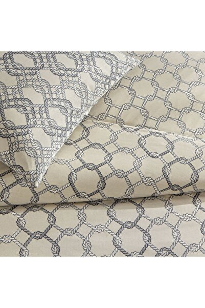 Taç Сірий комплект постільної білизни Ranforce з короною для двох осіб