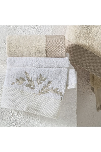 Taç Σετ μπάνιου Iris Pure Cotton Cotton Cream Camel