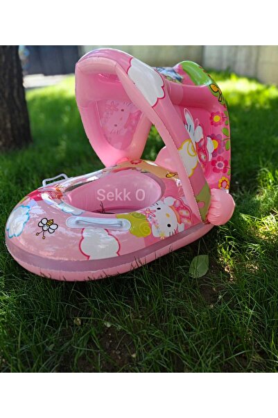Sekk O ELSA ANNA FİGÜR Baby Boat Şişme Ördek Çocuk Can Simidi Yaş.80x60 Cm Sarı