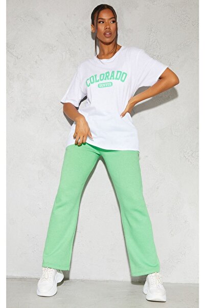 DUBU BUTİK Μπλουζάκι Colorado Printed White Oversize