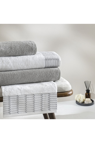 Taç Linka Bamboo Classic Family Set White Gray