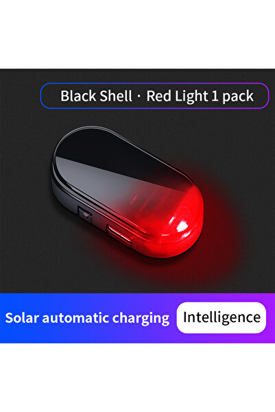 Choice 1pcs A Style-red Solar Powered Car Fake Security Light Blue/Red Flashing Simulated Dummy Alarm Wirel