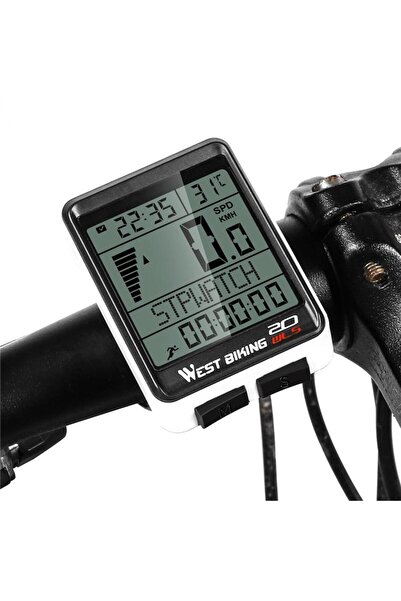 Generic Bicycle Odometer, Waterproof Wireless 5-Inch Bicycle Riding Stopwatch, Speedometer 2.1 Inches