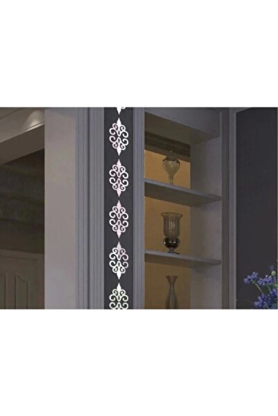 Genel Markalar Dekor Süs Bordür Ayna Gümüş 10x Pleksi Dekoratif Bordür Ayna Antre 7*7cm Süs Duvar Tavan Dekoru