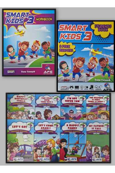 Afs Yayıncılık AFS 3.Sınıf İngilizce Set - Student Book + Workbook + Rainbow Readers (8 adet hikaye)