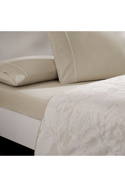 Taç Two-Person Crown Jacquard Idore Set Stone