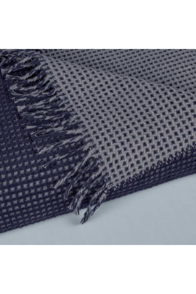 Taç Taç Boutique Uludağ Cotton Single Blanket Navy Blue