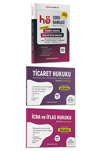 hukuk öğretir 2026 Ticaret - Icra Ve Iflas Ticaret Ve Icra Iflas Hukuku Soru Bankası - Hakimlik - Hmgs Hazırlık