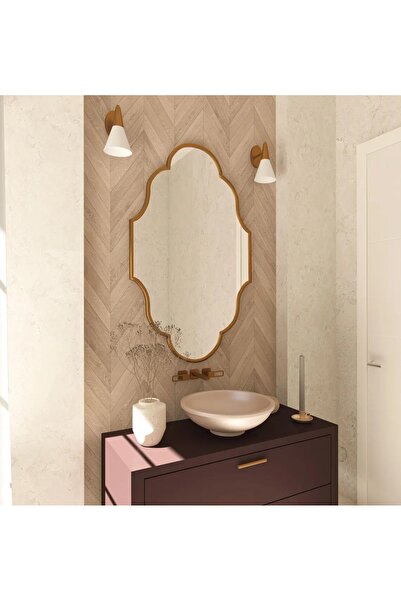 MKS Design 60x90 Duvar Dekor Aynası / Duvar Aynası / Konsol Aynası / Düzensiz Ayna / Estetik Ayna
