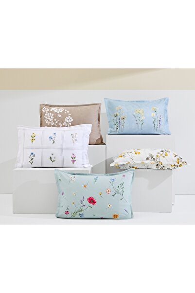 Taç Reborn Harmony Organic Satin Double Duvet Cover Set Green