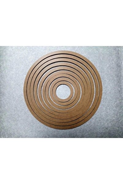 sgshobby 9 inele de macrame brut de dimensiuni diferite