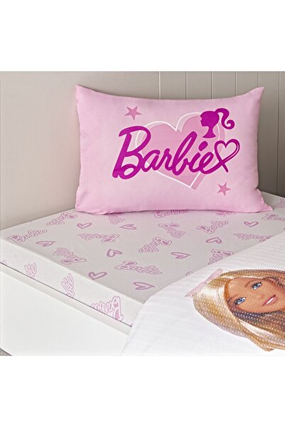 Taç Barbie Light Single Crown Licensed Cotton Pique Set