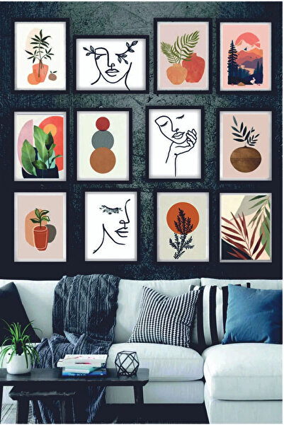 hediyesepetin Bohemian Table Set 12 Pcs Mdf 3 mm Landscape