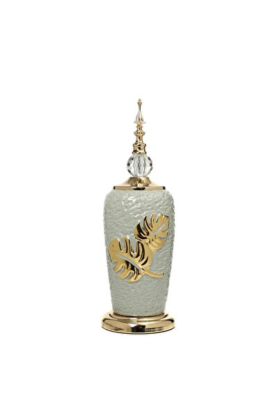 Vitale Yakut Gold Kapaklı Vazo 43 cm AK.JE0174
