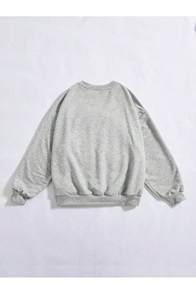 VBSVİBES суитшърт с овърсайз яка и кръгло деколте