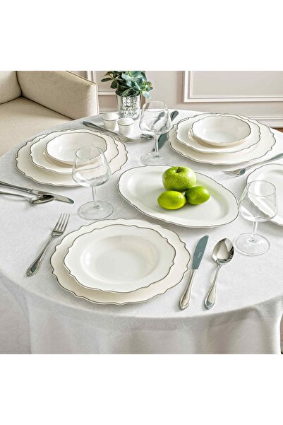 Pierre Cardin Daria Silver 58 Parça 12 Kişilik Yemek Takımı