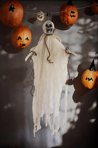 Parti Adresi Cadılar Bayramı Kuru Kafa İskelet Figürlü Asılabilir Halloween P...