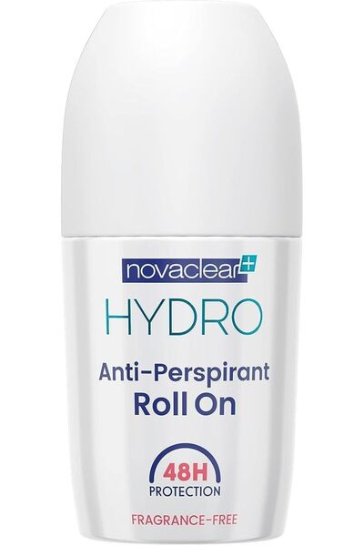 Novaclear Hydro Anti-Perspirant Roll-On - Fragrance-Free 48H Odour & Sweat Protection - 50 ml